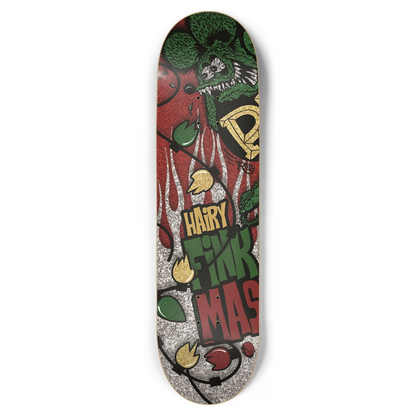 Hairy FinkMas - Custom Rat Fink 8.75 Inch Skateboard