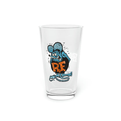 Blue Rat Fink - Pint Glass, 16oz