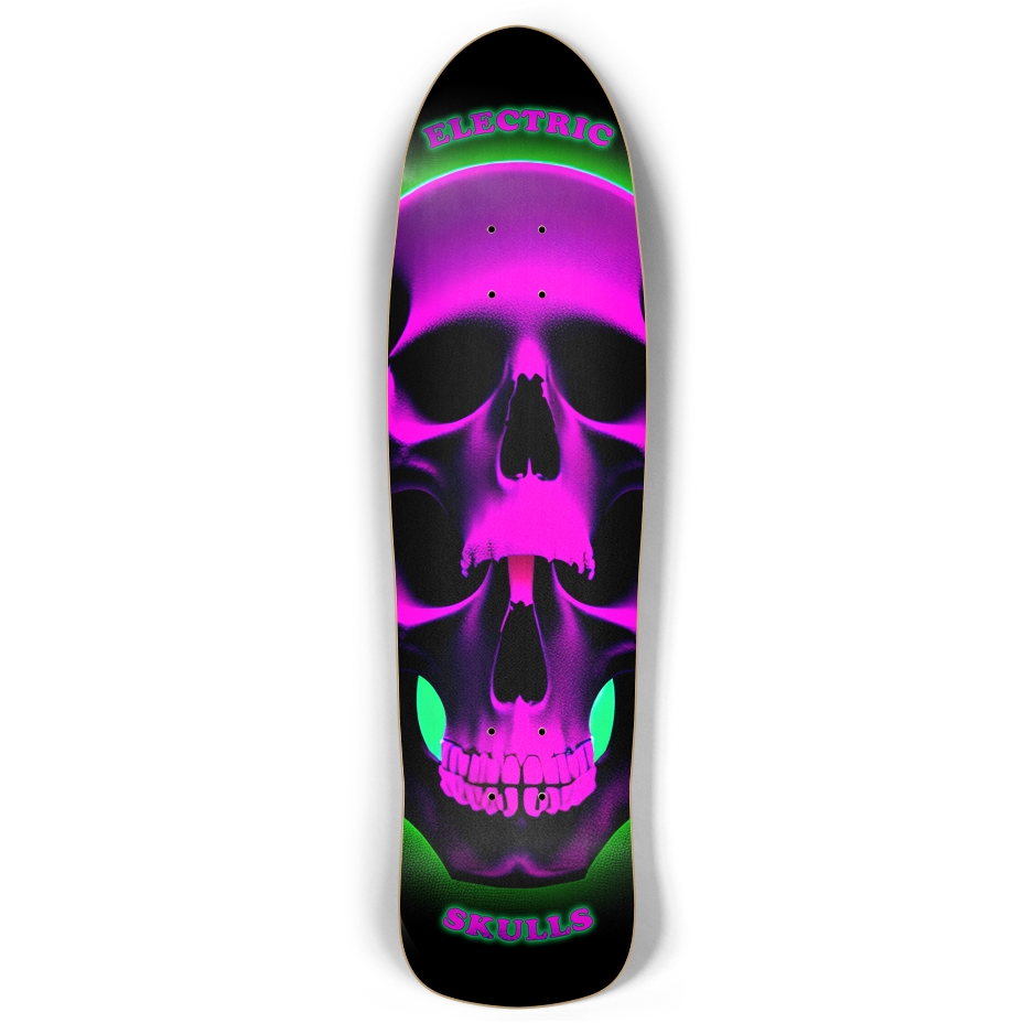 Electric Skulls - Slime - Retro Rocket Skateboard