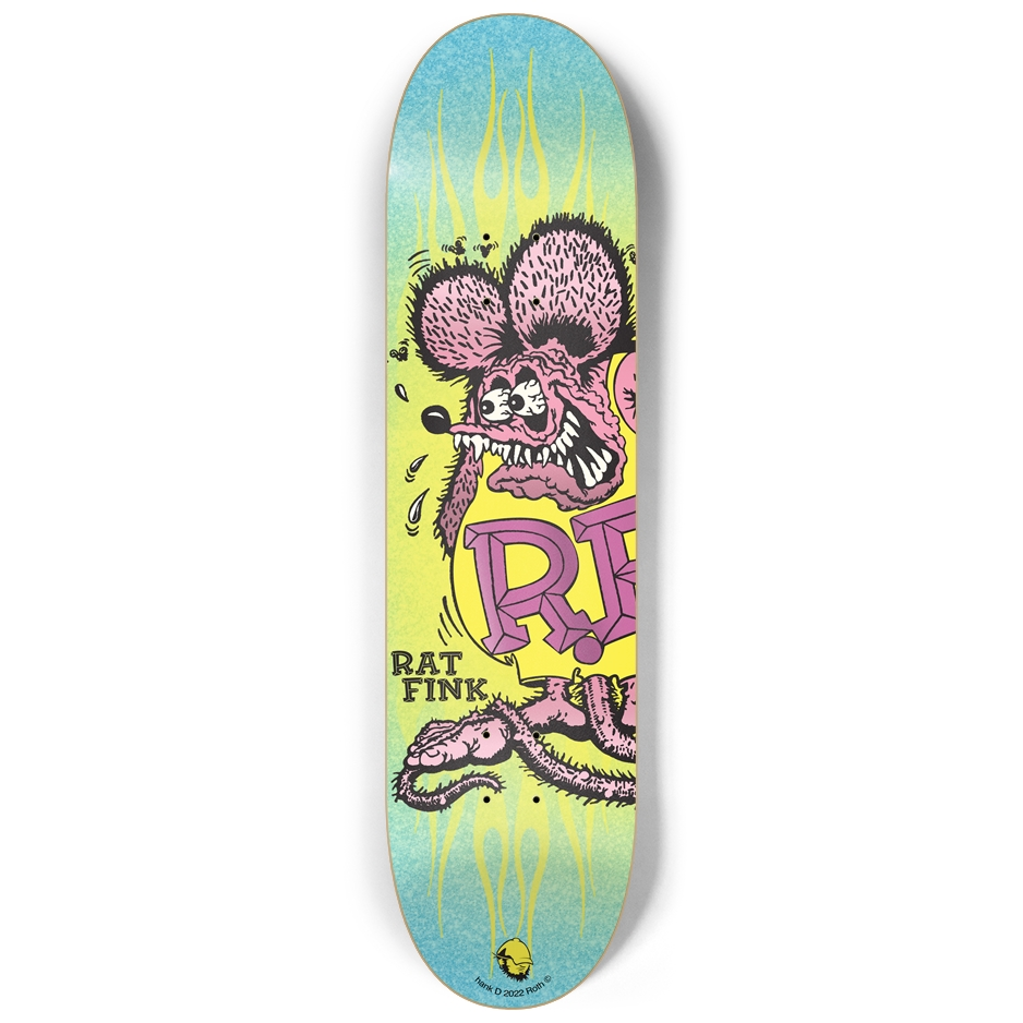 Yellow Inferno Rat Fink - 8.25 Popsicle