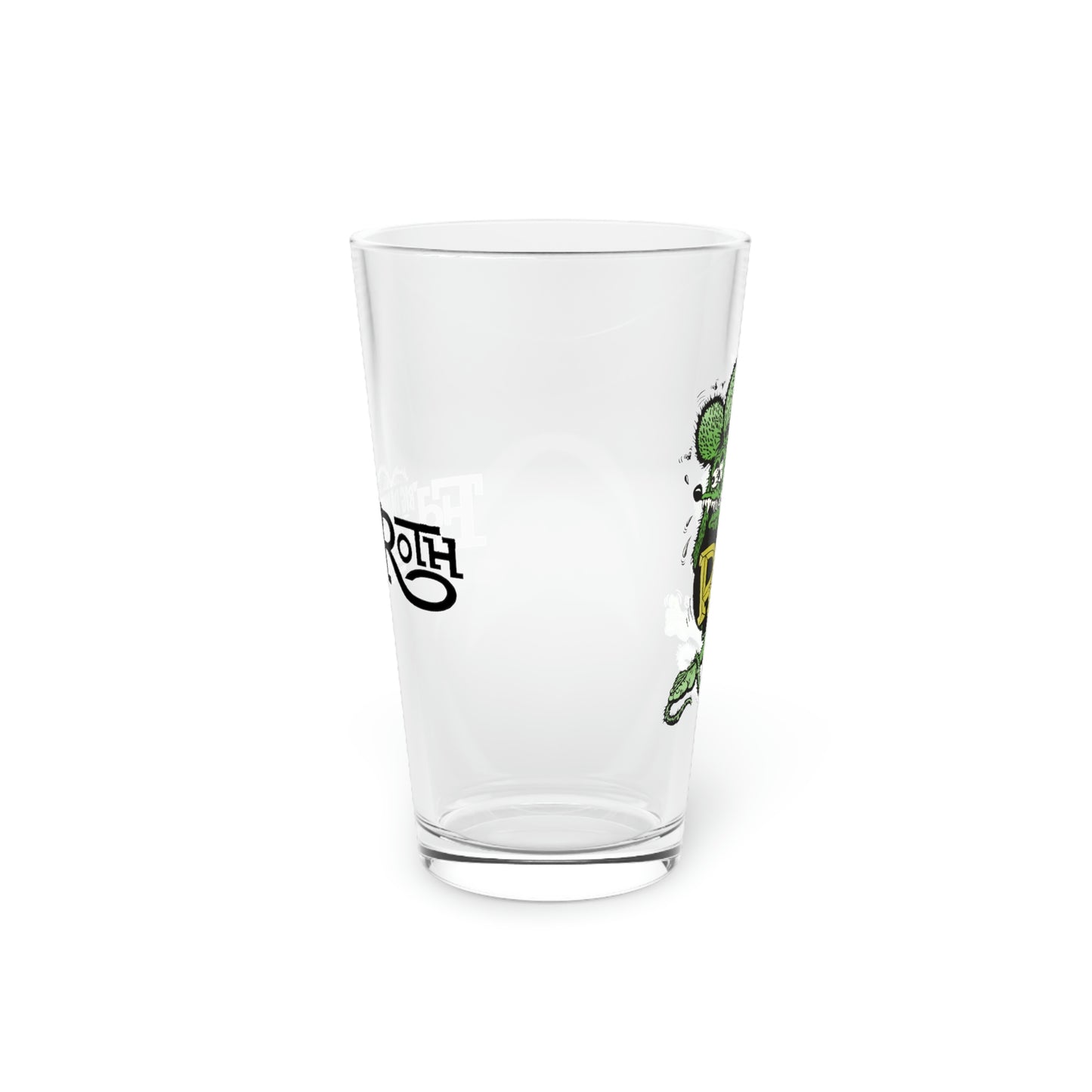 Green Rat Fink - Pint Glass, 16oz