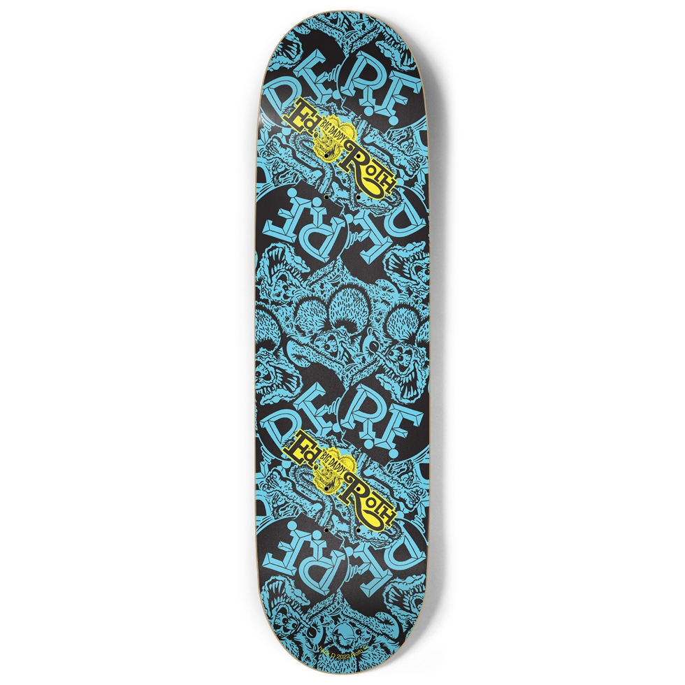 Rats Nest Blue - Rat Fink 9 inch Skateboard